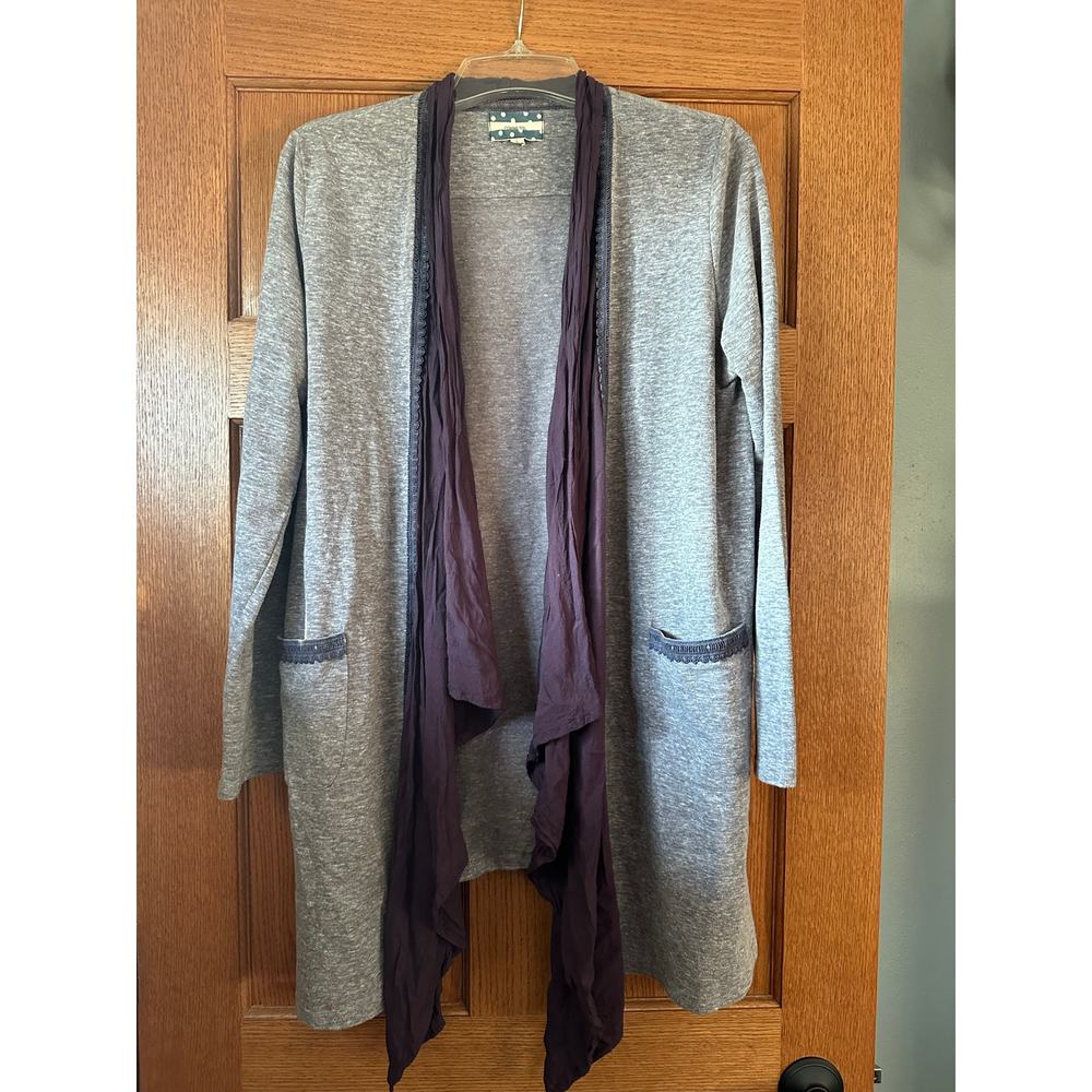 Comme Toi Purple Cardigan Size Large